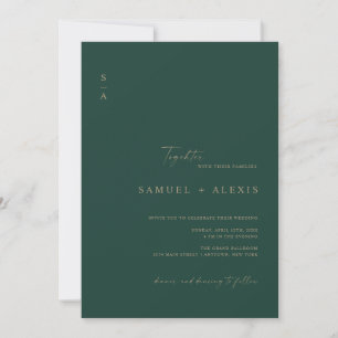 Invitation Mariage photo moderne minimaliste avec QR code ver
