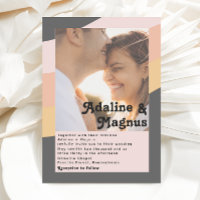 Mariage photo moderne Retro 70's Rainbow Dark Fade