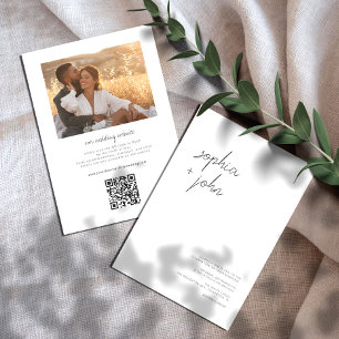 Invitation Mariage photo moderne tout en un