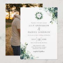 Mariage Photo Monogrammé de Verdure d'Eucalyptus R