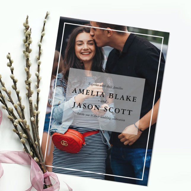 Invitation Mariage photo personnel (Créateur téléchargé)