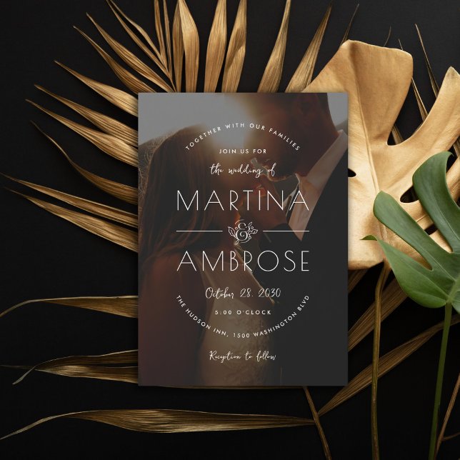 Invitation Mariage photo romantique (Créateur téléchargé)