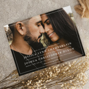 Invitation Mariage photo simple