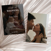 Mariage photo simple en noir et blanc