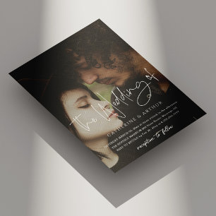 Invitation Mariage photo simple et élégant