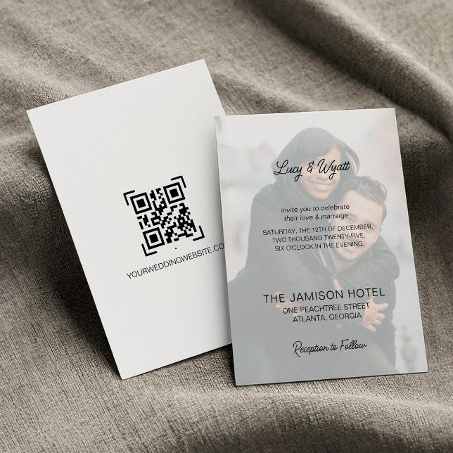 Invitation Mariage photo simple et tendance (Créateur téléchargé)