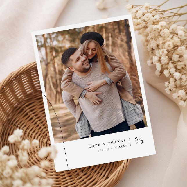 Invitation Mariage Photo Typographie Romantique Simple (Créateur téléchargé)