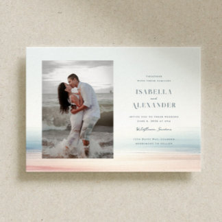 Invitation Mariage photo Wailea