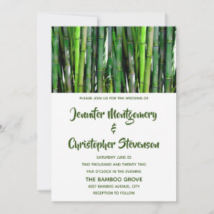 Invitation Mariage Photographie De La Nature Des Tiges De Bam