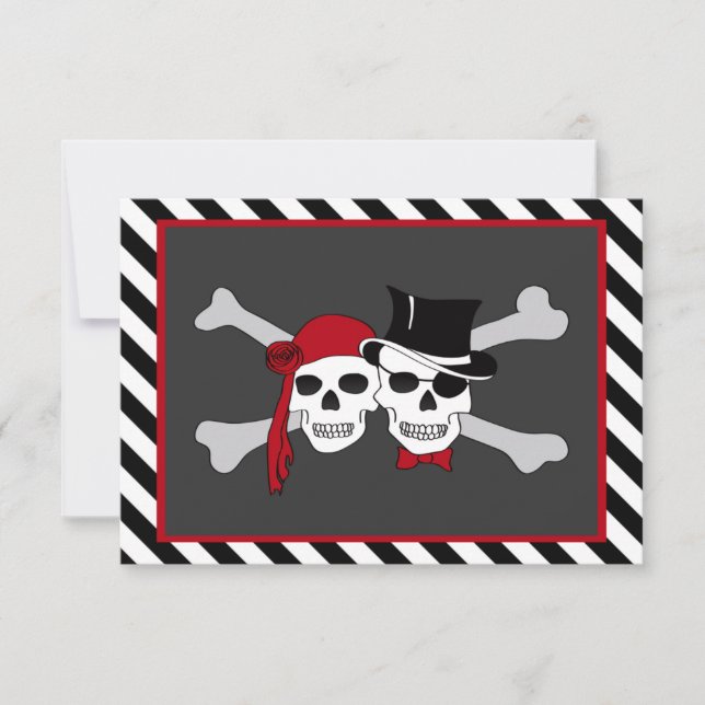 Invitation mariage pirate (Devant)