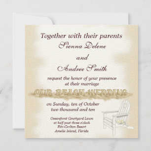 Invitation Mariage plage
