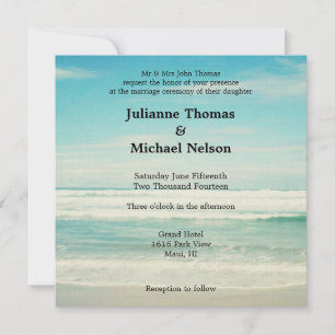 Invitation Mariage plage