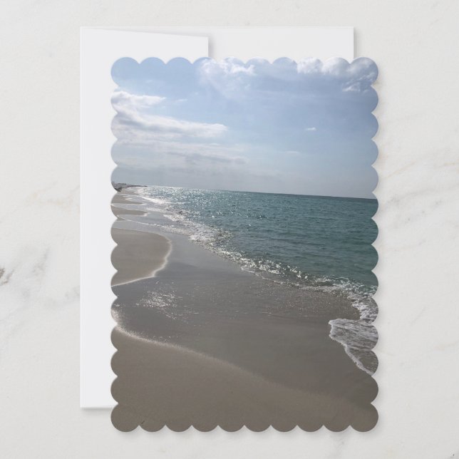 Invitation Mariage plage (Devant)
