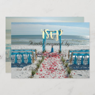 Invitation Mariage plage Arbor RSVP