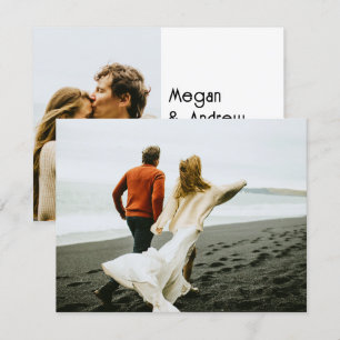 Invitation Mariage poto chic moderne