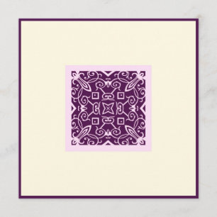 Invitation Mariage pourpre arabe islamique de fiançailles