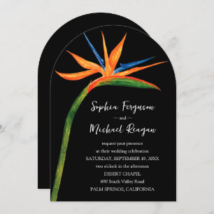 Invitation Mariage principal de Bird of Paradise Arch