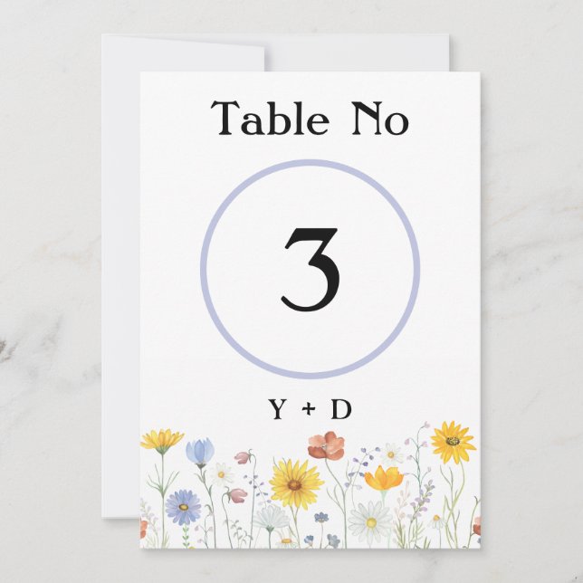 Invitation Mariage printanier aux fleurs sauvages modernes (Devant)