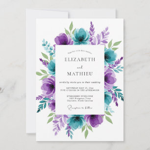 Invitation Mariage printanier époustouflant de teinte sarcell