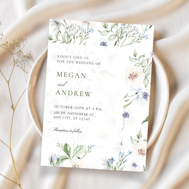 Invitation Mariage printanier floral (Créateur téléchargé)