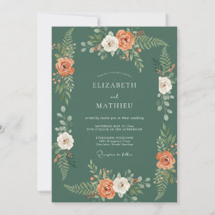 Invitation Mariage Profond Bois Rustique de Sage