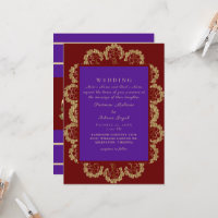 Mariage profond de style indien II rouge et violet