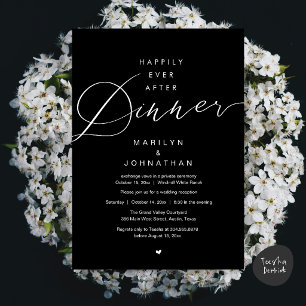 Invitation Mariage Réception de Nuit « Heureux pour Toujours 