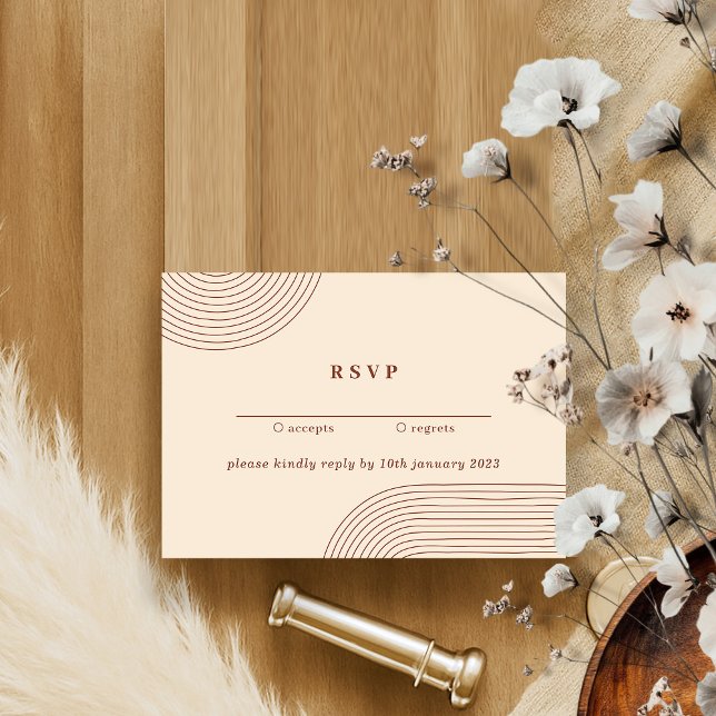 Invitation Mariage Répondre avec Bienveillance Ligne Géométri (Créateur téléchargé)