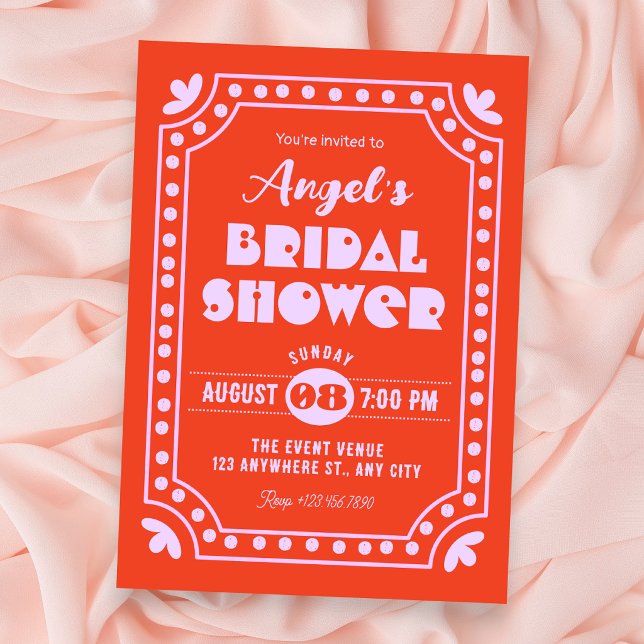Invitation Mariage rétro amusant sous forme de douche (Créateur téléchargé)