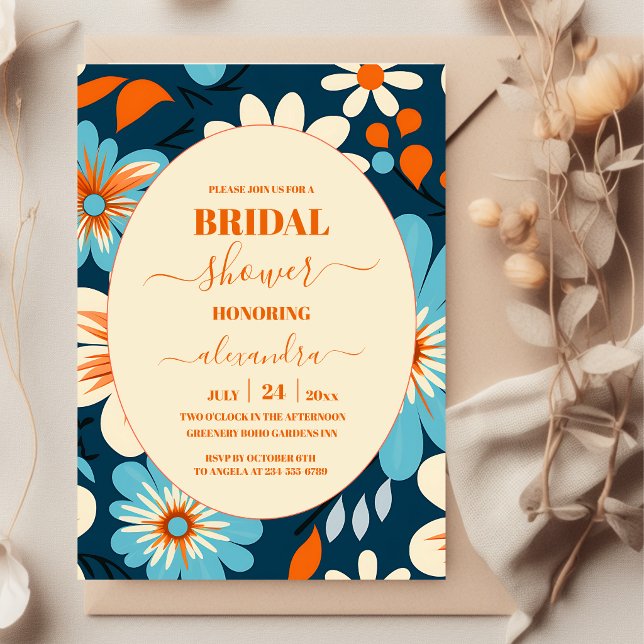 Invitation Mariage Rétro des Années 70 (Créateur téléchargé)
