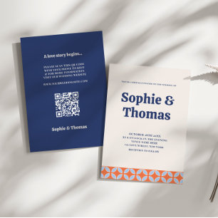 Invitation Mariage rétro du milieu du siècle