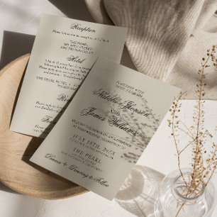 Invitation Mariage Rétro Fantaisiste Tout-en-un de Vieille Fo