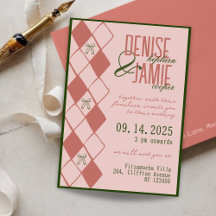 Mariage Rétro Vintage Blush & Émeraude