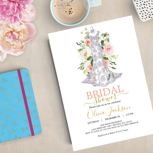 Invitation mariage Robe de douche nuptiale (Créateur téléchargé)