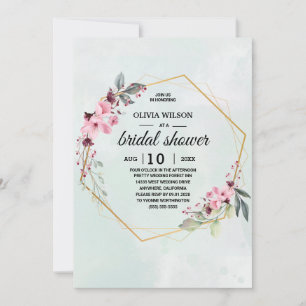 Invitation Mariage Robe de mariée Burgundy Or Rose Tendre Bab