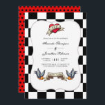 Invitation Mariage Rockabilly<br><div class="desc">Personnalisable en fonction des détails de votre événement.</div>