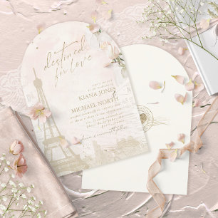 Invitation Mariage Romance Blush Arch ID870