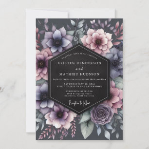 Invitation Mariage Romance Fleur de Prunier