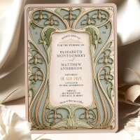 Mariage romantique Art nouveau Lily