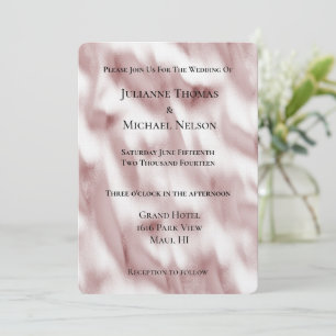 Invitation Mariage romantique Blush Pink Glam