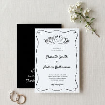Mariage Romantique Cygne Noir et Blanc