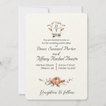 Mariage Romantique d'Automne