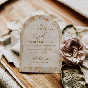 Invitation Mariage romantique de la Saint-Valentin en automne