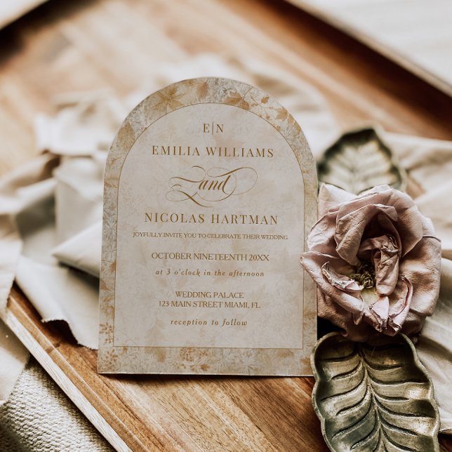 Invitation Mariage romantique de la Saint-Valentin en automne (Créateur téléchargé)