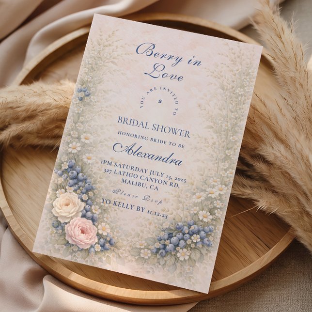 Invitation Mariage Romantique Fête de Fiançailles aux Fleurs  (Créateur téléchargé)