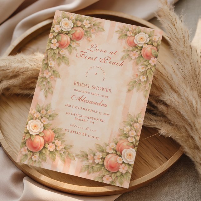 Invitation Mariage Romantique Fleurs de Pêcher (Créateur téléchargé)