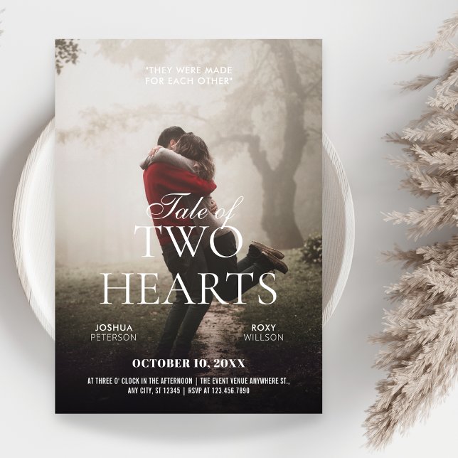 Invitation Mariage Romantique Photo Movie Novel Poster (Créateur téléchargé)