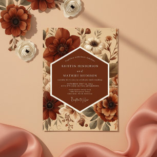 Invitation Mariage Romantique Sienne Bloom