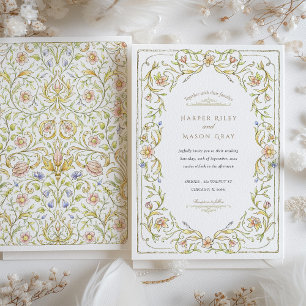 Invitation Mariage romantique Soft Floral Garden