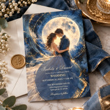 Mariage Romantique sous la Pleine Lune à Minuit Ci